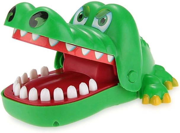 Amazon Hanaure 痛いワニ ワニ口歯科咬合フィンガーゲーム 危機一発 くじ引き罰ゲーム パニックアクションおもちゃ 子ども 家族玩具 電池不要 パーティ 宴会 忘年会 クリスマス グリーン アクションゲーム おもちゃ