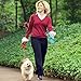 Dog Water Bottle with Bowl SANGYM Travel Portable 2-in-1 Dog Mug and Food Container with Collapsible Dog Bowl