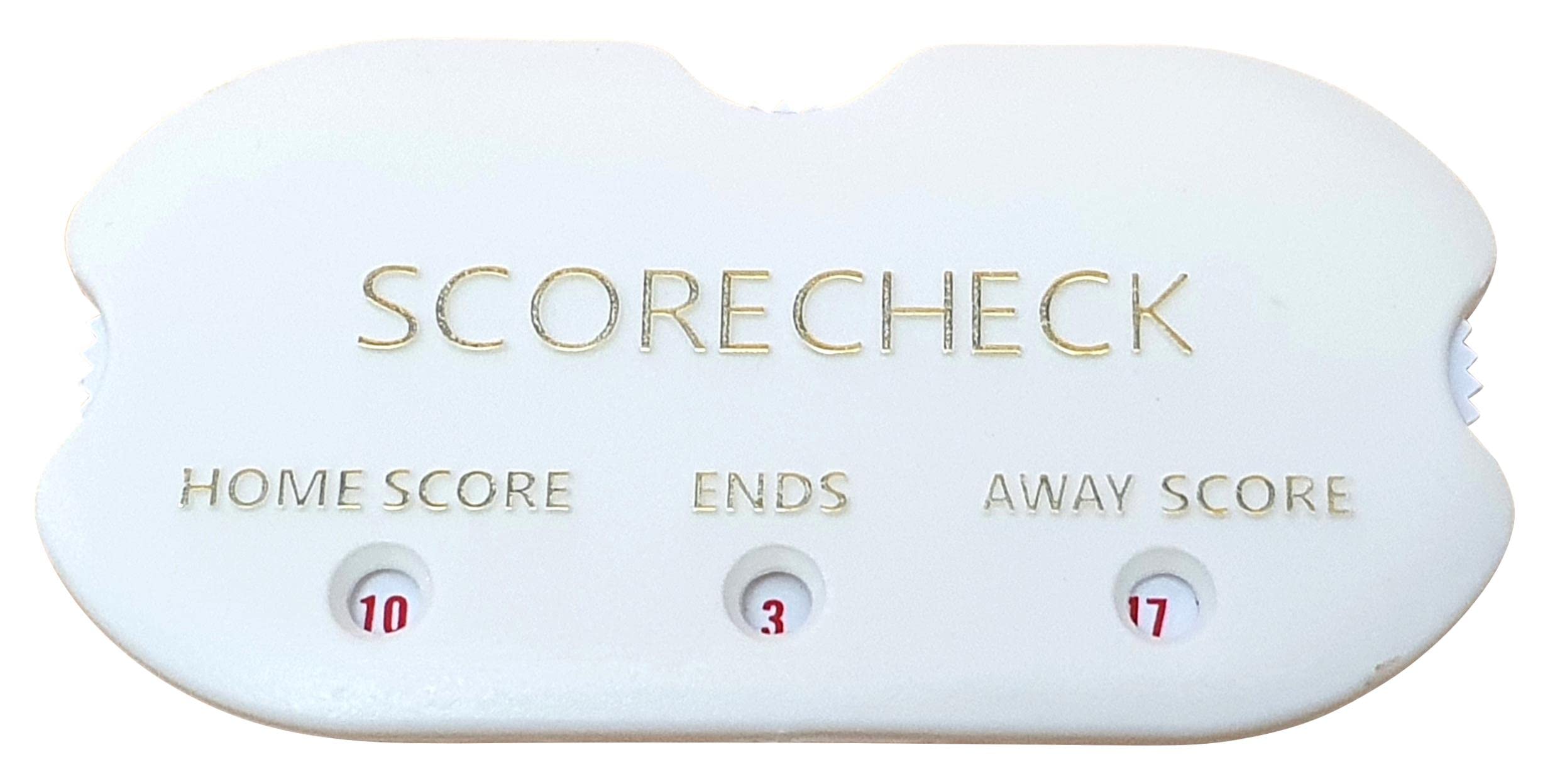 Acclaim Pocket Bowls Scorer Scorecheck White Gold Print Opponents And Own Score Plus Ends Recessed Dials Red Numbers New 2025 Design