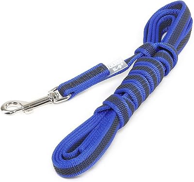 Julius-K9 Color & Gray Super-Grip Leash with Handle 14 mm x 3 m Blue-Gray