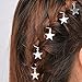 Polytree 10Pcs Women's Girl's Cute Shiny Star Hair Rings Hair Clips for Braids Plaits