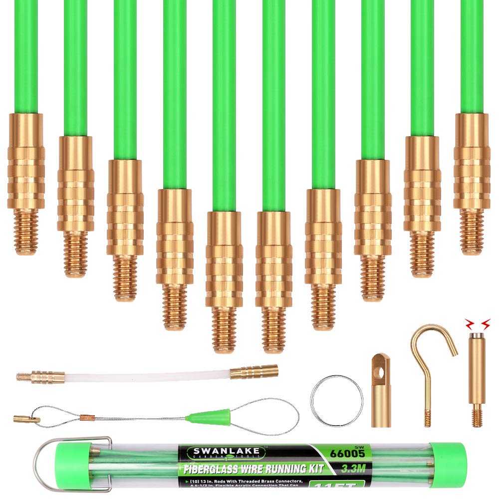 SWANLAKE 11 Fiberglass Running Wire Cable Coaxial Electrical Fish Tape