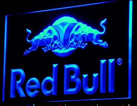 Red Bull LED Zeichen Werbung Neonschild Blau