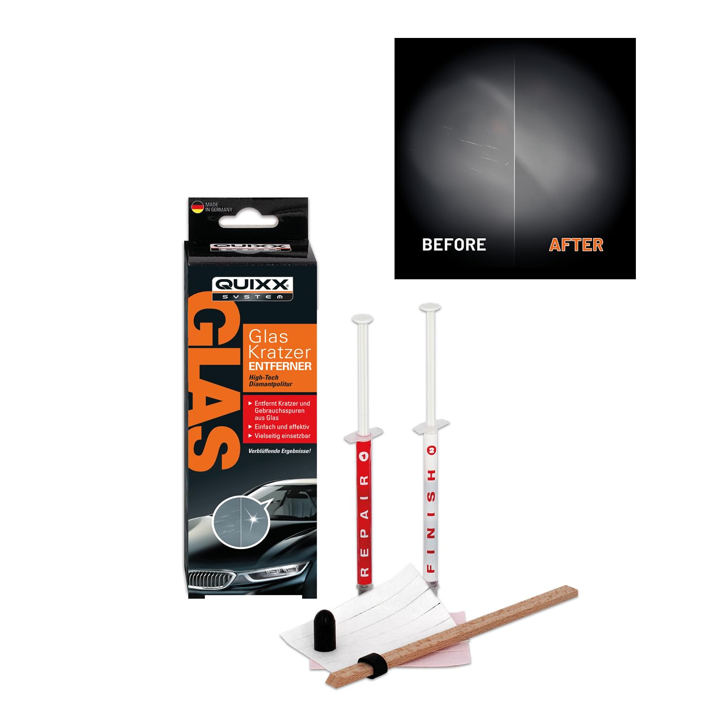 Quixx System Glas-Kratzer-Entferner 10172 1 Set