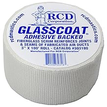 RCD Corporation - Capa de vidrio adhesiva de malla de fibra de vidrio (7,6 x 180 cm)