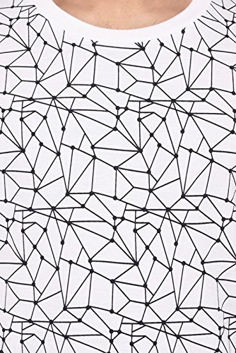 vivid bharti men's white printed full sleeve high quality tshirts