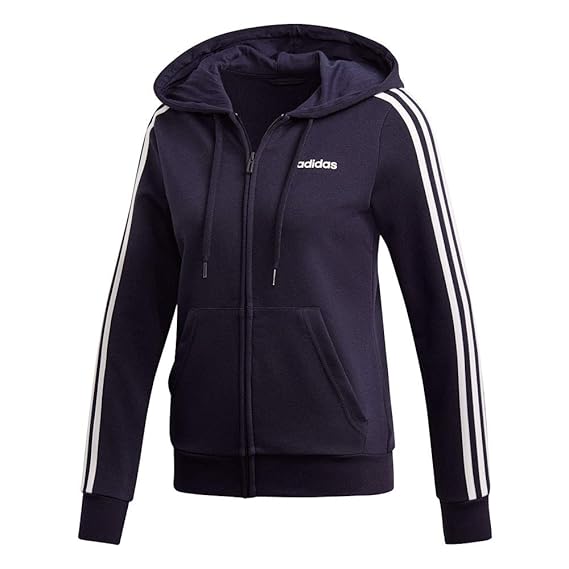 adidas Damen W E 3s Fz Hd Sweatshirt