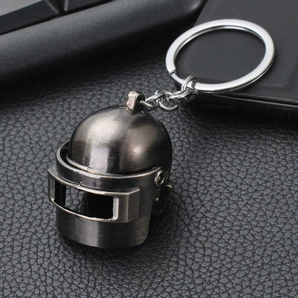 Keychain Metal Helmet Keychain Cute Movable Helmet Key