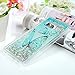 Galaxy Note 8 Case, Quicksand Liquid Case 3D Glitters Shiny Bling Moving Stars Ultra Thin Soft TPU Shockproof Bumper Floating Case Cover for Samsung Galaxy Note 8, Blue Butterfly