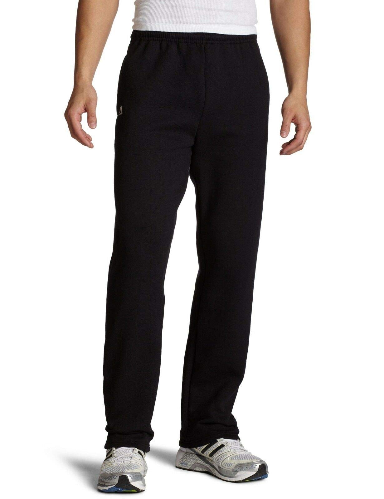 Photo 1 of Russell Athletic Men's Dr-Power Fleece Open Bottom Pocket Pant, Black, X-Large