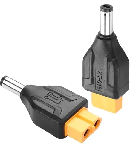 Adattatore Da XT60 A DC5521 (2 Pezzi) | Senza Saldatura | Per Saldatore TS100, Drone, FPV