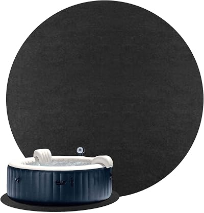 Maseaxi 6-12ft Hot Tub Mat | Water Absorb Felt Pool Floor Pad