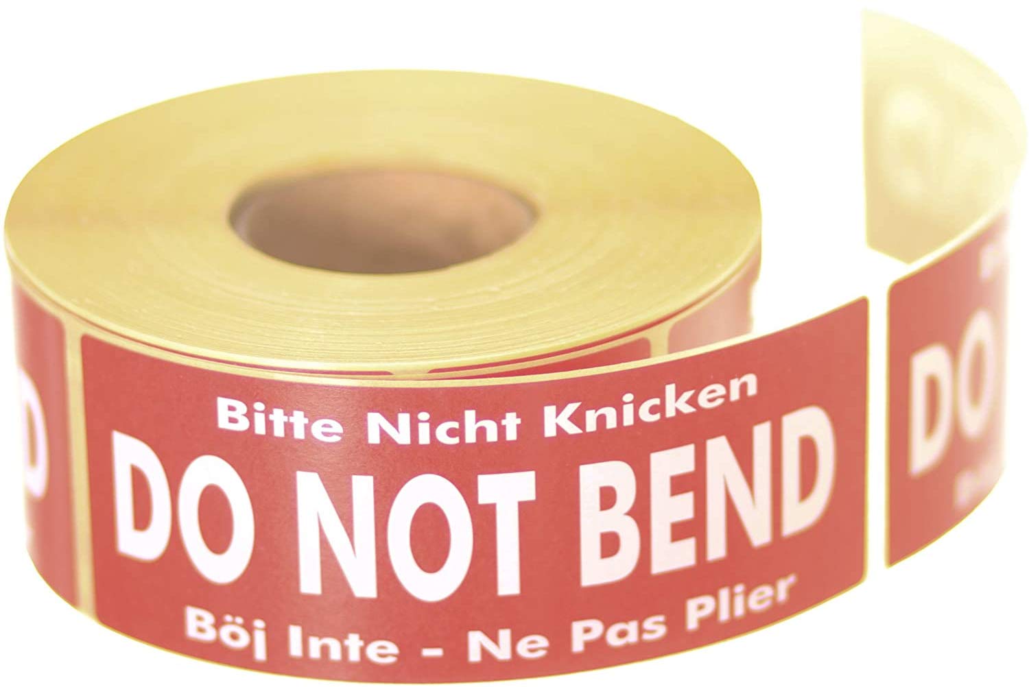 Label Planet® 500 “DO NOT Bend” Packaging Labels (1 Roll), Large Printed Stickers for Mailing Parcels. Multi Language 50 x 136 MM Sticky Easy Peel Parcel Postage Shipping Warning Labelling, UK SPL003