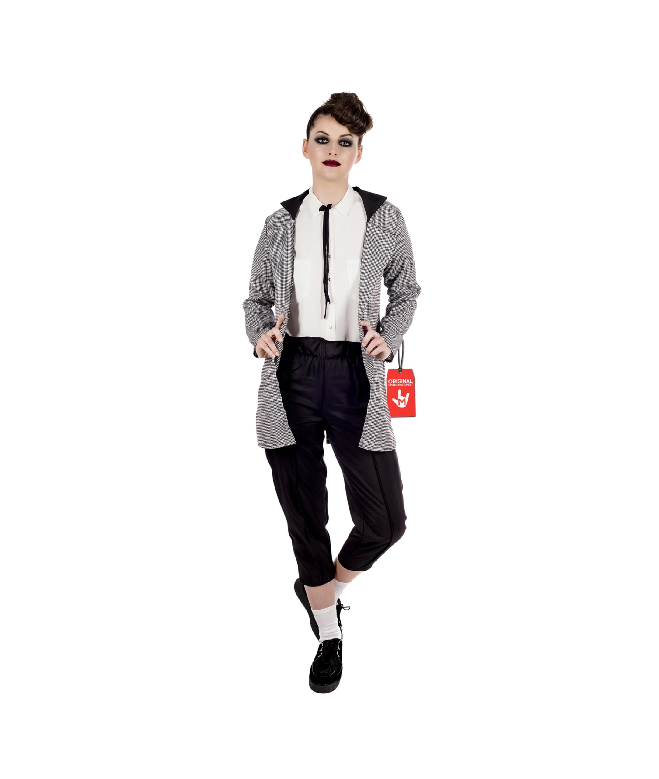 Fun Shack 50s Teddy Girl Fancy Dress Adult Halloween Costumes for Women Adult Medium Grey