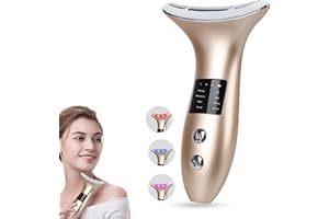 Floverkity 8-in-1 Anti-Aging-Face-Massager-Face Beauty Device (8 Modes, Gold)