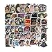 Homyu Stickers 50-Pcs PVC Anime Decals Waterproof Sunlight-Proof DIY Ideals for Cars Motorbikes Skateboard Spinner Luggages Laptops