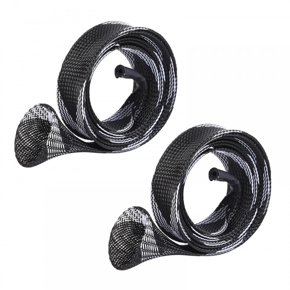 DONGKER 2pcs Fishing Rod Sock, Rod Sleeve for freshwater/Casting/Bait Caster Rods Fishing Poles Up to 170cm