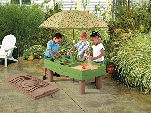 water play table with umbrella