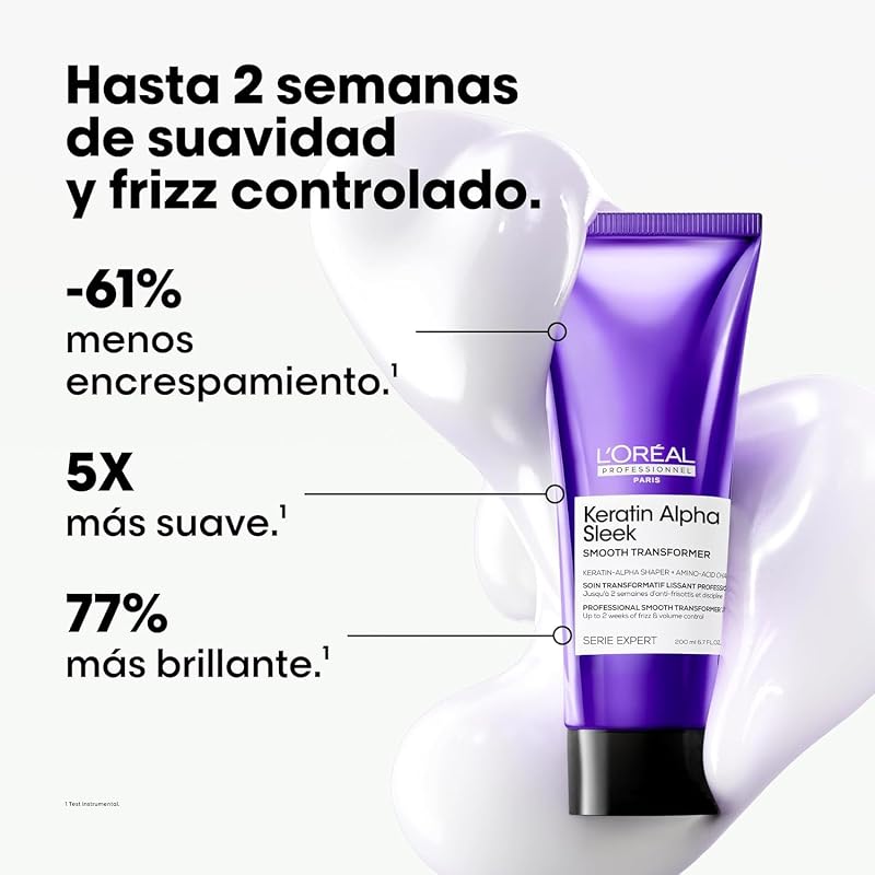 L'Oréal Professionnel Keratin A. Sleek Tratamiento Semanal Anti-Frizz 200ml