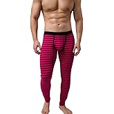 KAMUON Men’s Cotton Pouch Underwear Long Johns Thermal Pants Bottoms Leggings
