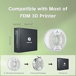 R QIDI TECHNOLOGY ASA Filament 1.75mm Black,3D
