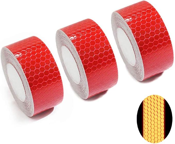 Ruban Adhésif Réfléchissant Citron – 25 Mm X 2,5 M, Haute Visibilité Pour Vélo, Casque, Vêtements
