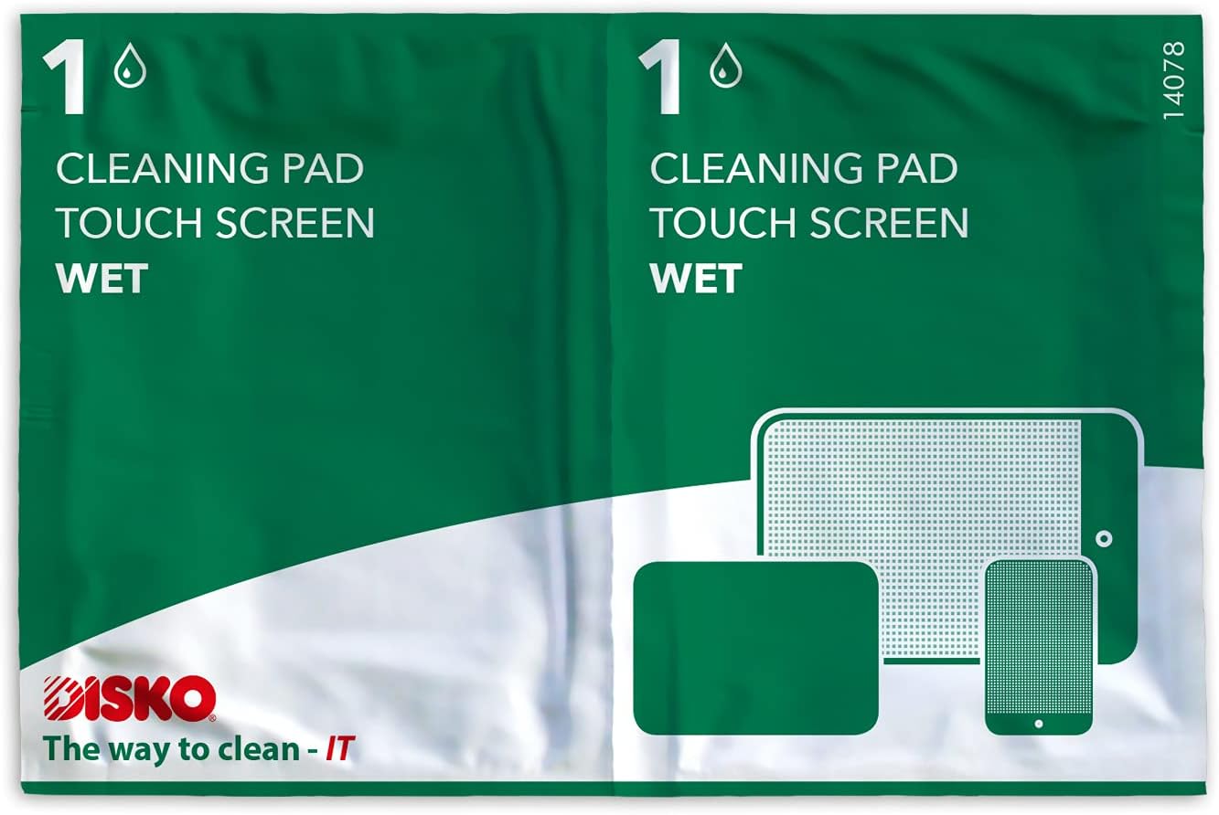 Disko Soaked Touchscreen Cleaning Wipes, Pack of 1 x 20