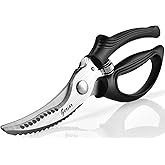Heavy Duty Poultry Shears - Kitchen Scissors for Cutting Chicken, Poultry, Game, Meat - Chopping Vegetable - Spring Loaded