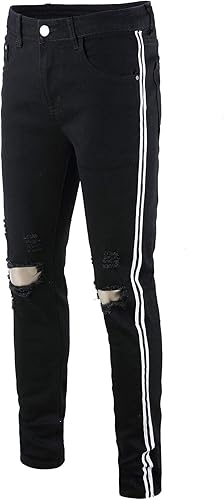 side stripe jeans mens amazon
