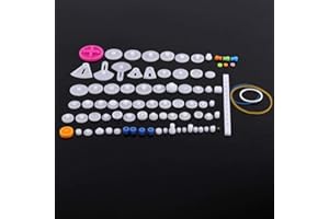 Plastic Crown Gears Set Pulley Belt Kits Robot Motor Toy DIY Parts for Model Amateur(The Essence of 85 Kinds of Gear Pack)