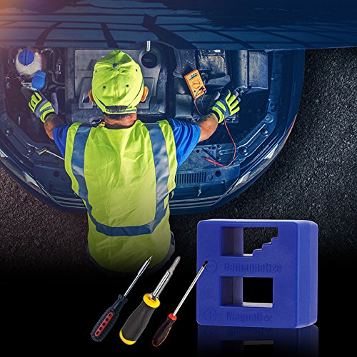 Merssavo Blue Demagnetizer Magnetizer Tool for Screwdrivers Screws Drills