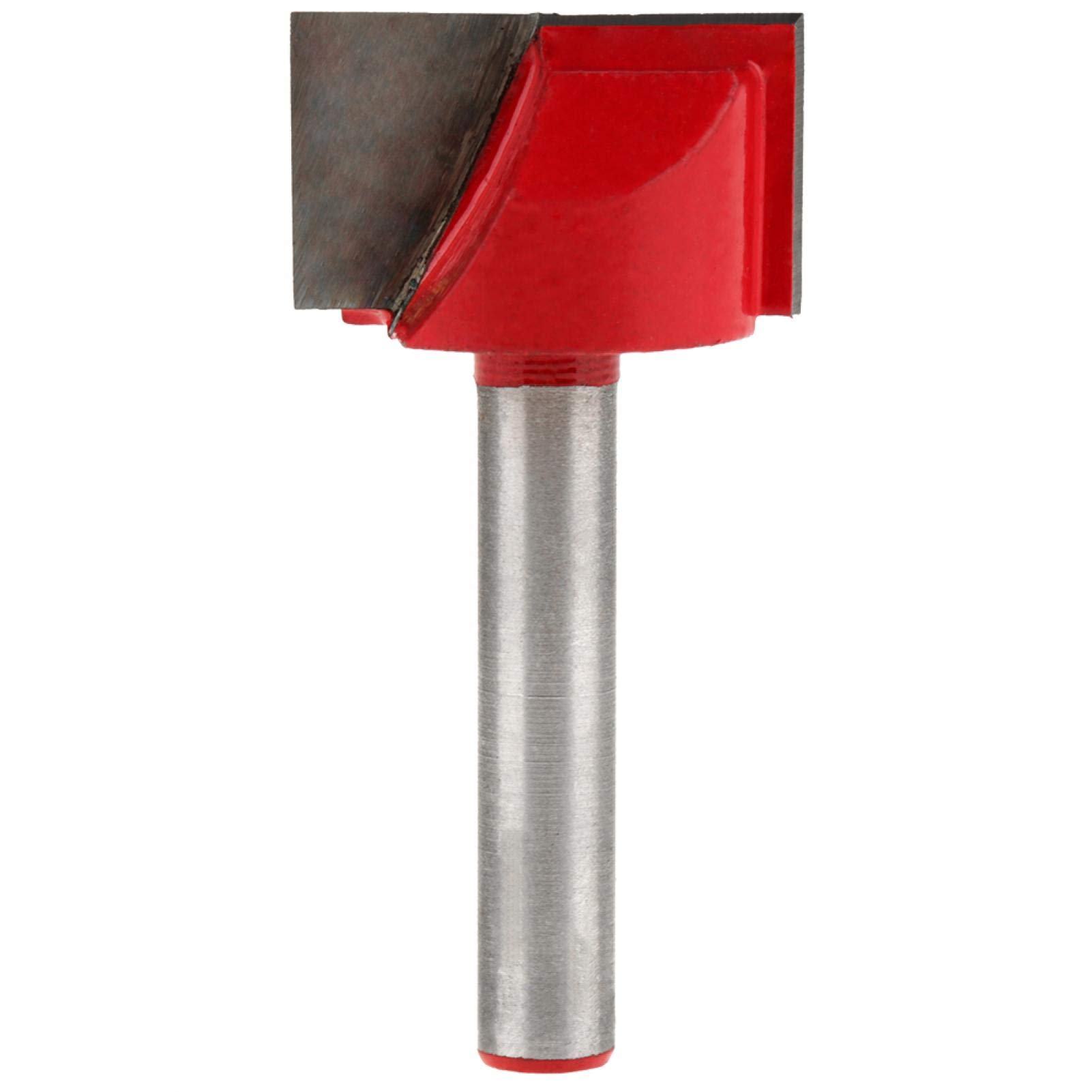 Miskall Surface Planing Bottom Cleaning Router Bit, Woodworking Edge Cutter, CNC Carving Machine Cutting Tool, 22mm, 6mm Shank, 2 Flutes, Tungsten Carbide Steel