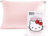Kitsch Hello Kitty Satin Pillowcase with Zipper 19x26 Pink