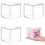 Kamehame Acrylic Boxes for Display 3 Pack Clear