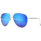 SUNGAIT Women's Lightweight Oversized Aviator Sunglasses - Classic Style Polarized Lens