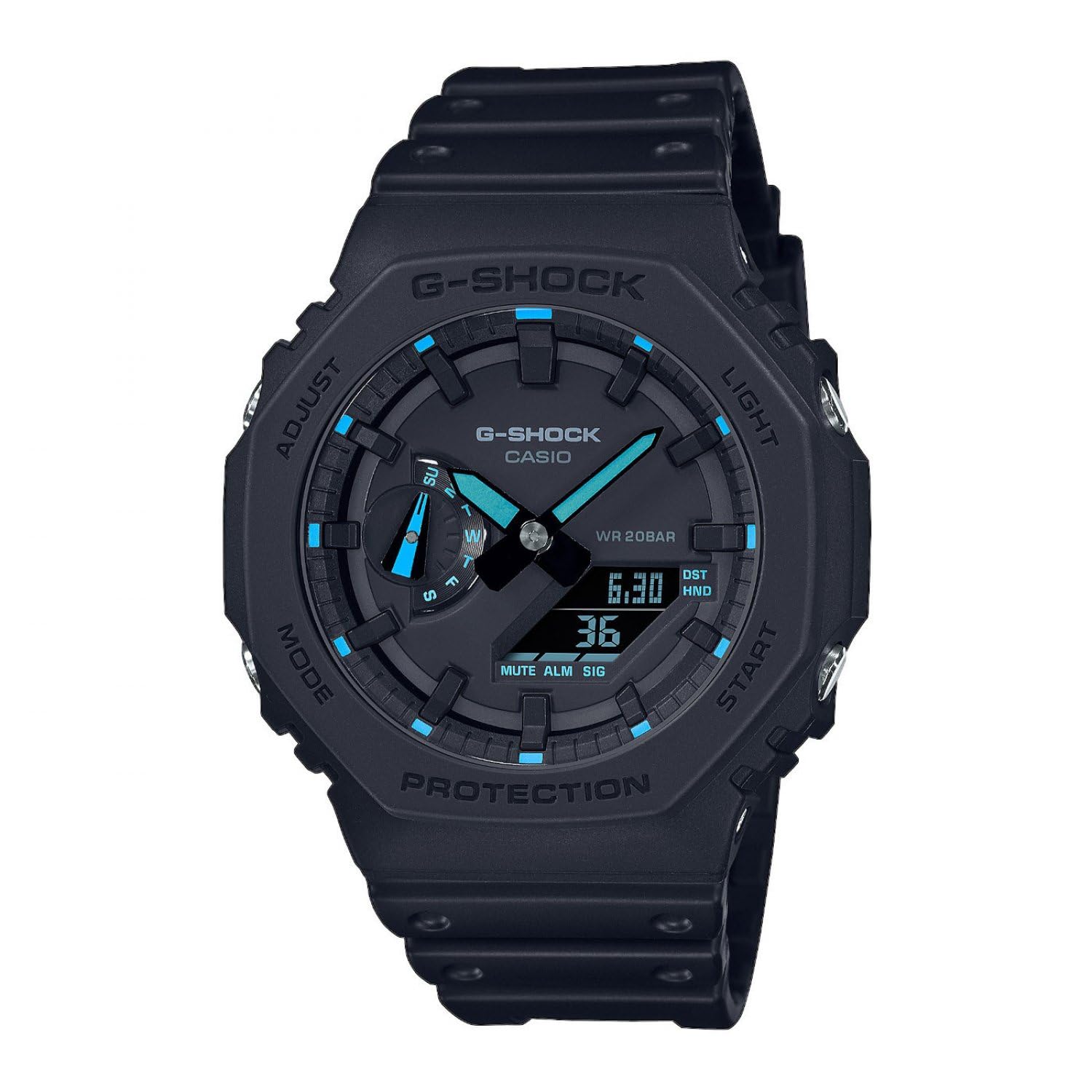 Casio G-Shock Herrenuhr aus Kunstharz und Karbon – CA.GA-2100-1A2ER
