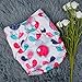 Babygoal Baby Cloth Diapers, One Size Reusable Adjustable Pocket Diaper Pail 6pcs Diapers + 6 Inserts+One Wet Bag,Girl color 6FG30