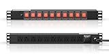 10 Outlet Rack Mount Power Strips with Individual