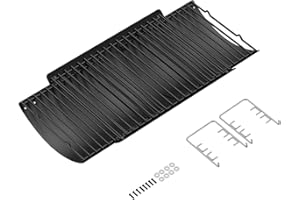 LS'BABQ 23" to 34" Adjustable Ash Pan for Charcoal Grill Chargriller 1224 1324 2121 2222 2123,Oklahoma Joe Charcoal Grill Royal Gourmet, Ash Pan with 2PC Fire Grate Hanger