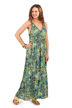 animal maxi dress
