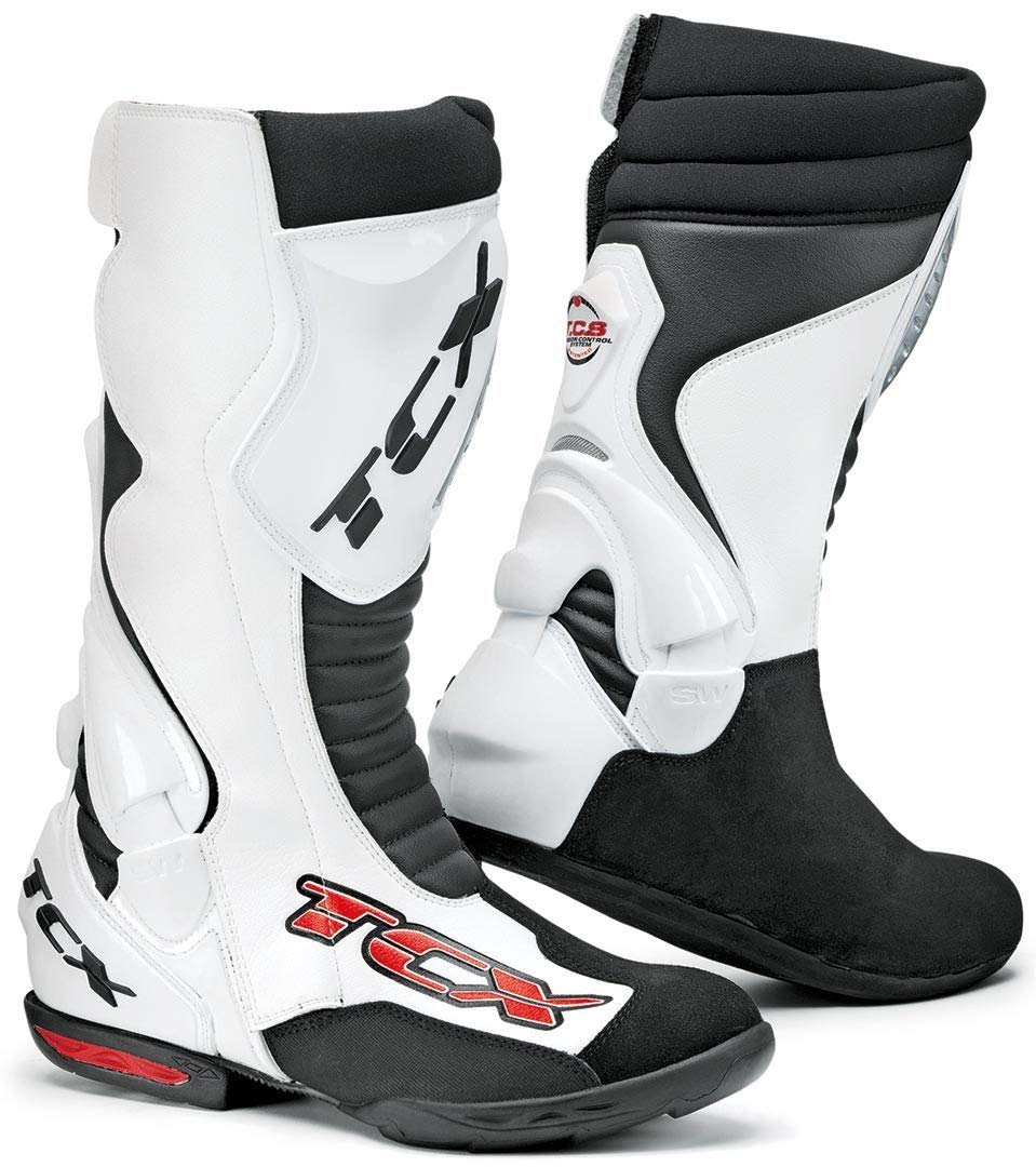 TCX Speedway Off Road Track Motorcycle MX Motocross Boots - White 47