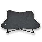 HDP Elevated Padded Napper Cot Space Saver Pet Bed, Black, Medium
