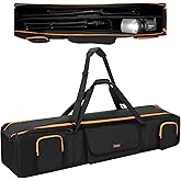 50.5" Padded Tripod Carrying Case, Stand Bag with 2 Removable Dividers | Extra-Long Tripod Bag for Mic Stand, Light Stand, Boom Stand, Monopod, Speaker Stand &amp; Tent Pole, with 3 Accessory Pockets