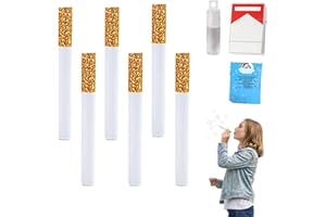 Bubble Toy Cigarette,Bubble Blowing Cigarette Stress Relief Toy,Blow Bubbles Cigarettes Sticks with Liquid, Relaxation Party 