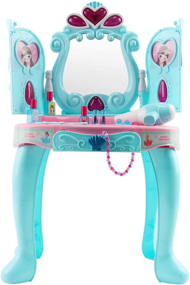 from US, B Toddler Fantasy Vanity Beauty Dresser Table Play Set Pretend