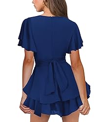 Woman Fashion Homecoming Skater Dress Ruffle Hem