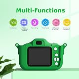 Cocopa Kids Camera 1080P 12MP 32GB 2 Inch IPS Screen Green Gift Toy for 3-12 view 2