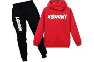 amropi Boy's Winter Tracksuit Pullover Hoodie Jogging Pants Set 2 Pieces Sweatsuit