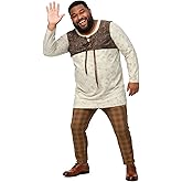 LILLIWEEN Green Ogre Costume Green Adult Costume Sublimation Shirt and Long Pants