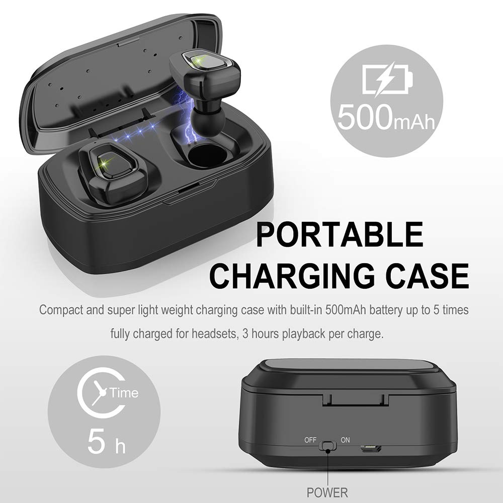 [Review] Vertigo X5 Wireless Earbuds Bluetooth Noise Cancelling Water